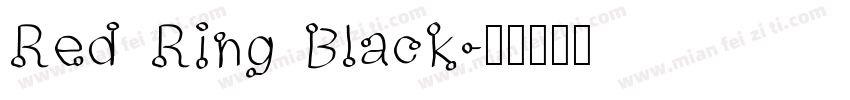Red Ring Black字体转换